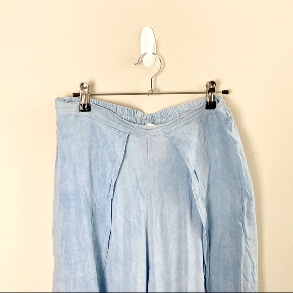 Juniper Blu Blue Denim Slit Dress Pants - Picture 2 of 5